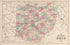 Railroad Map of the State of Ohio from Caldwell&