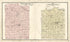 Map of Center Township; Map of Columbia Township from an Illustrated Standard Atlas of Gibson County, Indiana 1899 by Relic Map Company