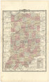 Indiana from an Illustrated Standard Atlas of Gibson County, Indiana 1899 by Relic Map Company