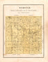 Webster from Atlas of Madison County, Iowa 1912 by Relic Map Company