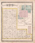Scott Township & Milford from Combination Atlas Map of Kosciusko County, Indiana 1879 by Relic Map Company