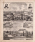 Multiple Residence Sketches (continued) from Combination Atlas Map of Kosciusko County, Indiana 1879 by Relic Map Company