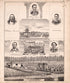 Multiple Residence Sketches (continued) from Combination Atlas Map of Kosciusko County, Indiana 1879 by Relic Map Company