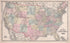 United States from Combination Atlas Map of Kosciusko County, Indiana 1879 by Relic Map Company
