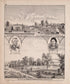 Multiple Residence Sketches (continued) from Combination Atlas Map of Kosciusko County, Indiana 1879 by Relic Map Company