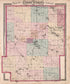 Kosciusko County from Combination Atlas Map of Kosciusko County, Indiana 1879 by Relic Map Company