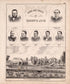 Home and Family of Robert B. Long from Combination Atlas Map of Kosciusko County, Indiana 1879 by Relic Map Company