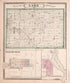 Lake, Leesburgh, & Palestine from Combination Atlas Map of Kosciusko County, Indiana 1879 by Relic Map Company