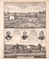 Multiple Residence Sketches (continued) from Combination Atlas Map of Kosciusko County, Indiana 1879 by Relic Map Company