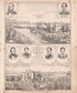 Residences of Ezekiel Miller and Aaron M. Simpson from Combination Atlas Map of Kosciusko County, Indiana 1879 by Relic Map Company