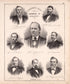 Representative Group of Members of Medical Society from Combination Atlas Map of Kosciusko County, Indiana 1879 by Relic Map Company