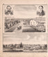 Tucker, Zimmerman, & Vandemark Residences from Combination Atlas Map of Kosciusko County, Indiana 1879 by Relic Map Company