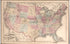 Railroad Map of United States from Combination Atlas Map of Delaware County, Pennsylvania 1875 by Relic Map Company