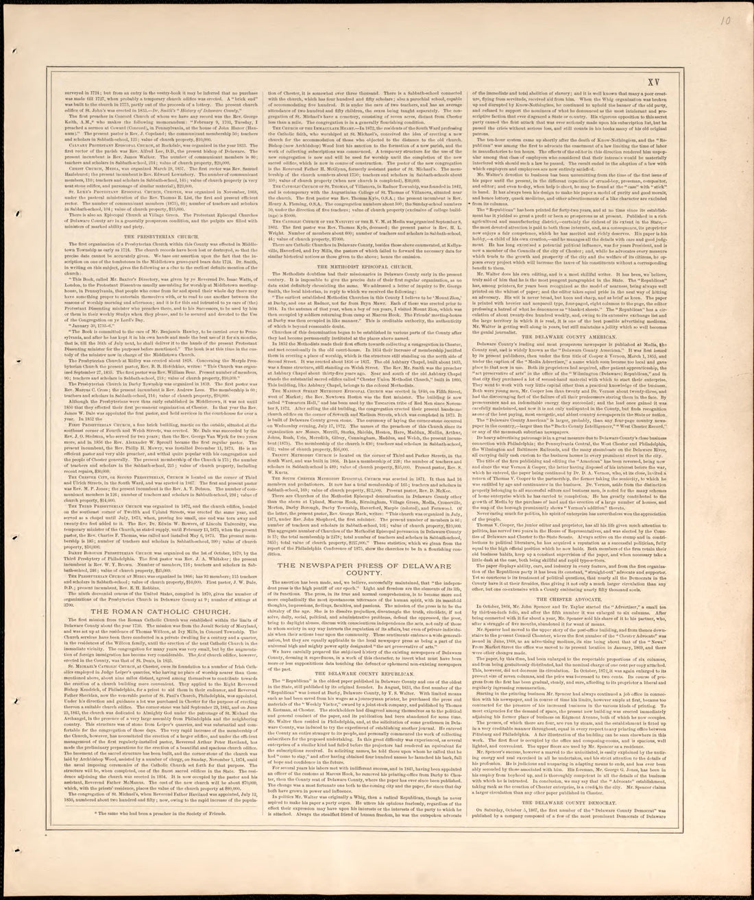History of Delaware County, Pennsylvania, P. 3 from Combination Atlas Map of Delaware County, Pennsylvania 1875 by Relic Map Company