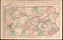 Map of Pennsylvania from Combination Atlas Map of Delaware County, Pennsylvania 1875 by Relic Map Company