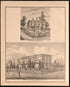 Illustration of Residences from Combination Atlas Map of Delaware County, Pennsylvania 1875 by Relic Map Company