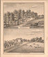 Illustrations of Maplewood/ Palmer Residences from Combination Atlas Map of Delaware County, Pennsylvania 1875 by Relic Map Company