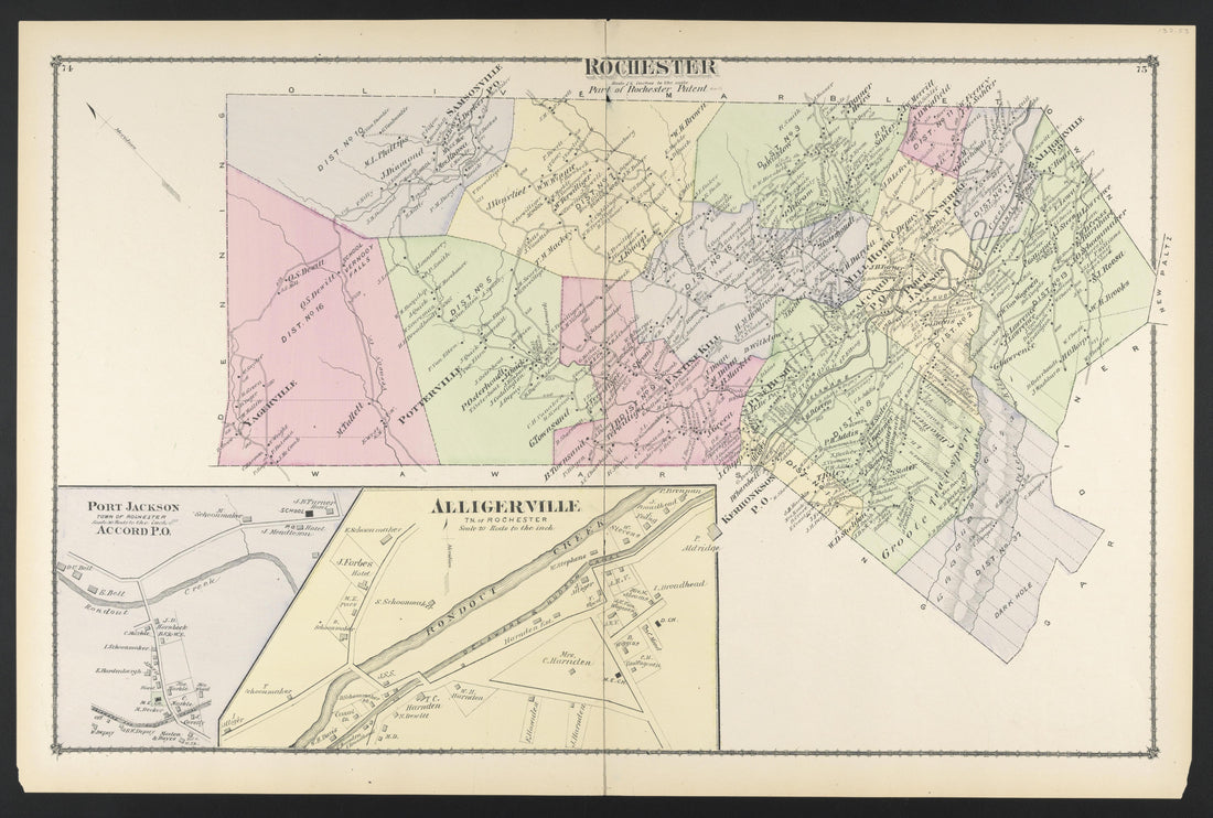 Image 52 of County Atlas of Ulster, New York from County Atlas of Ulster, New York : from Recent and Actual Surveys and Records 1875 by Relic Map Company