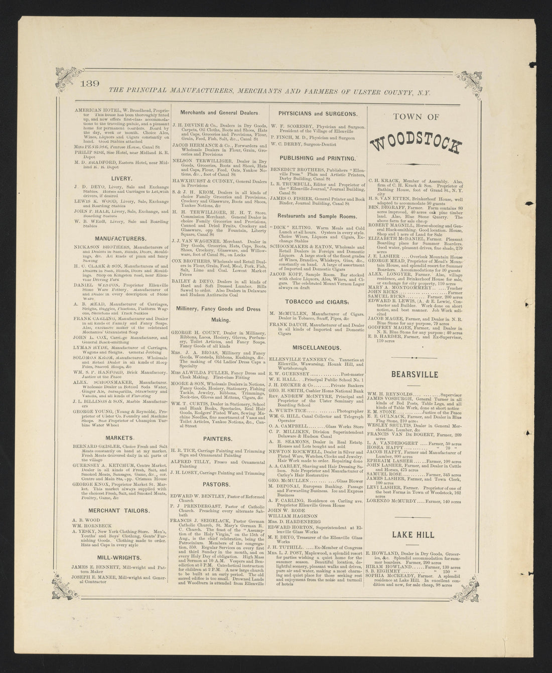Image 98 of County Atlas of Ulster, New York from County Atlas of Ulster, New York : from Recent and Actual Surveys and Records 1875 by Relic Map Company