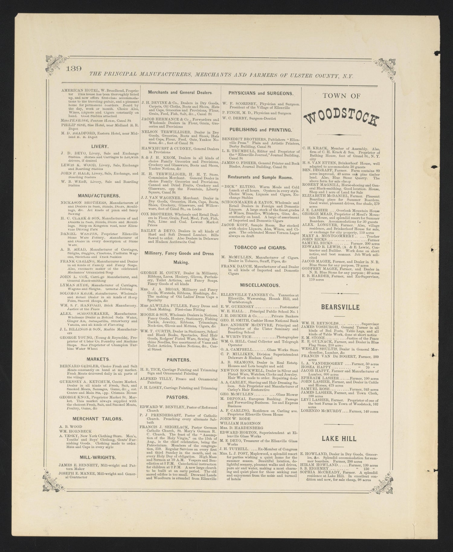 Image 98 of County Atlas of Ulster, New York from County Atlas of Ulster, New York : from Recent and Actual Surveys and Records 1875 by Relic Map Company
