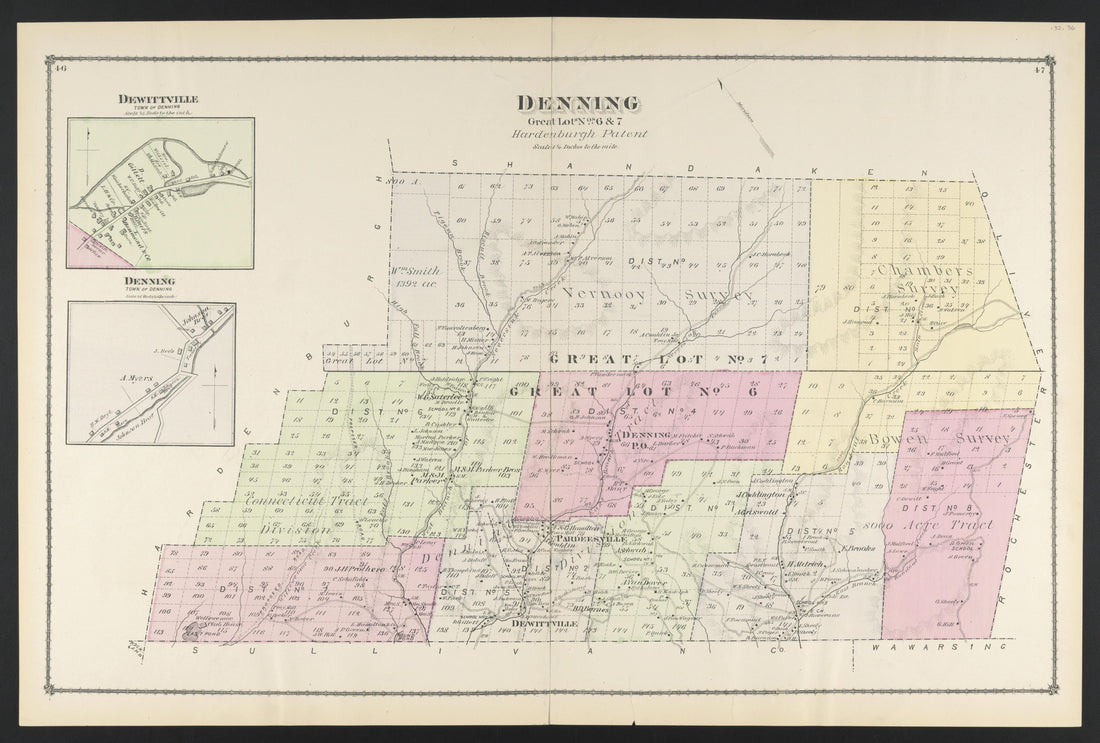 Image 32 of County Atlas of Ulster, New York from County Atlas of Ulster, New York : from Recent and Actual Surveys and Records 1875 by Relic Map Company