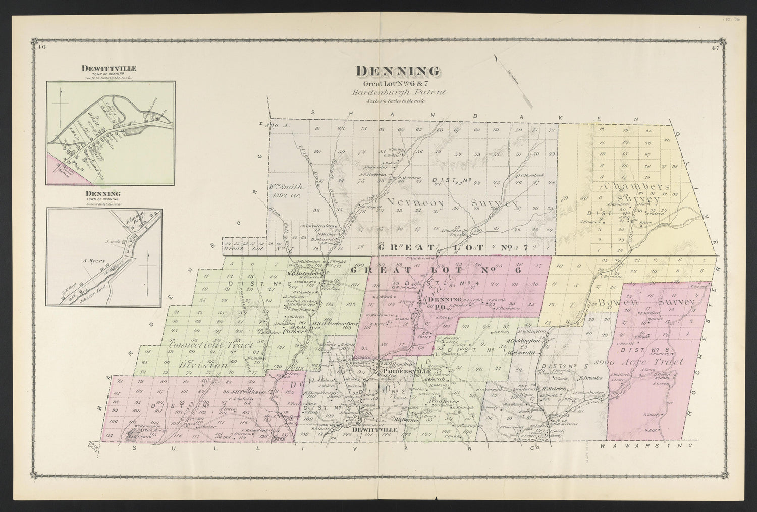 Image 32 of County Atlas of Ulster, New York from County Atlas of Ulster, New York : from Recent and Actual Surveys and Records 1875 by Relic Map Company