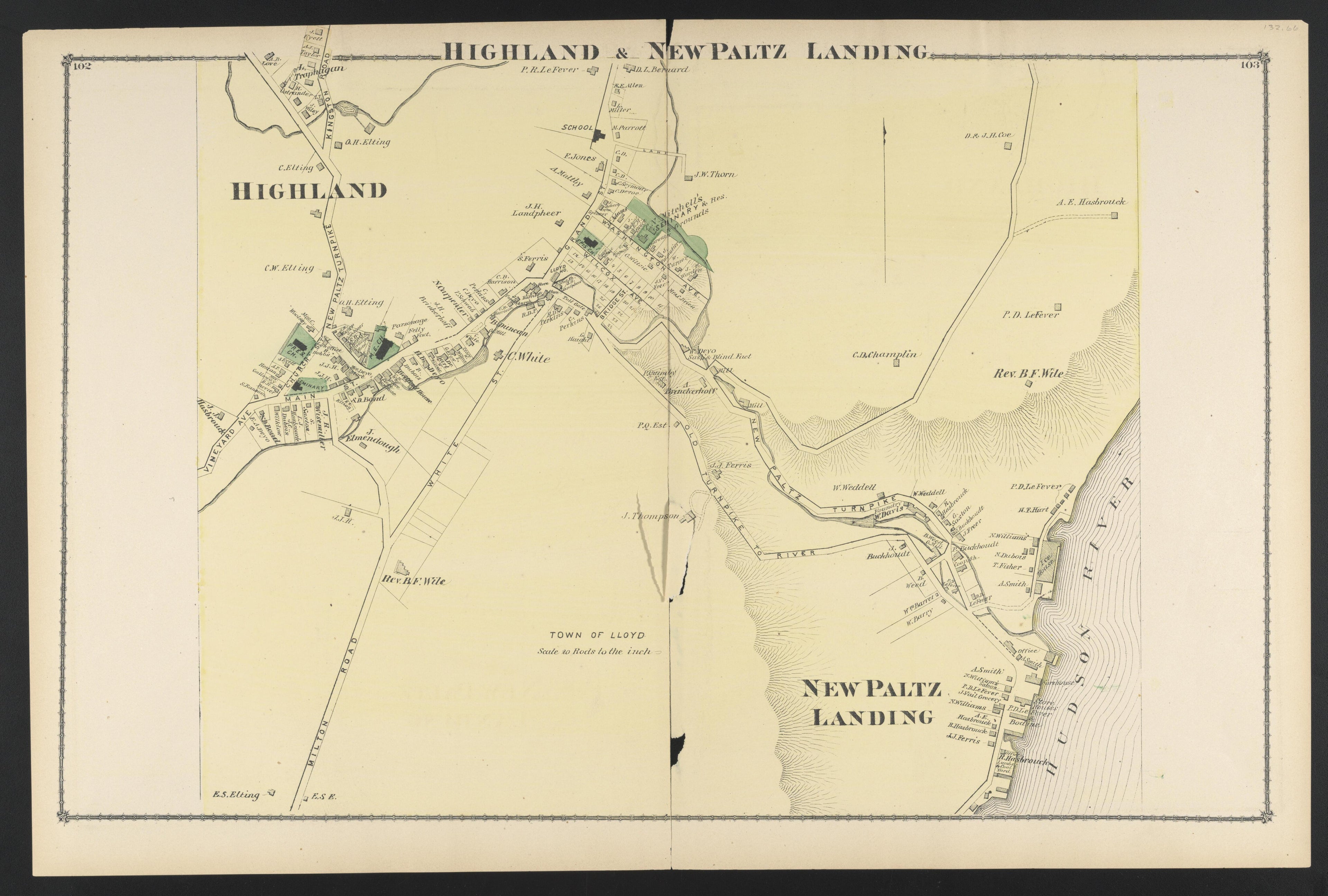 Image 72 of County Atlas of Ulster, New York from County Atlas of Ulster, New York : from Recent and Actual Surveys and Records 1875 by Relic Map Company