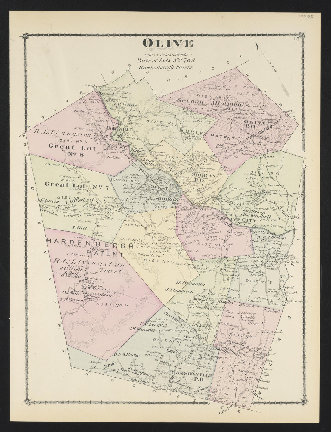 Image 31 of County Atlas of Ulster, New York from County Atlas of Ulster, New York : from Recent and Actual Surveys and Records 1875 by Relic Map Company