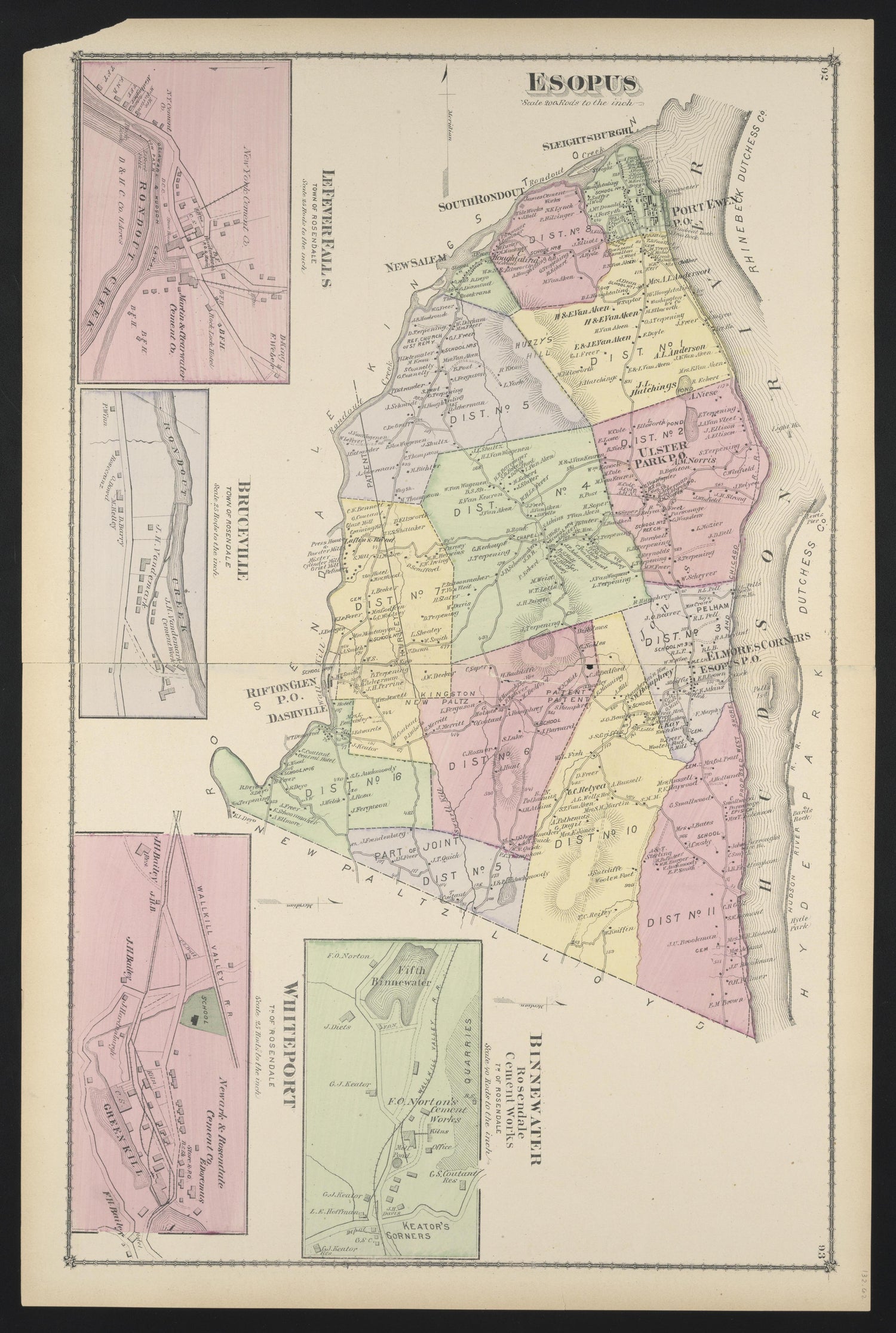 Image 65 of County Atlas of Ulster, New York from County Atlas of Ulster, New York : from Recent and Actual Surveys and Records 1875 by Relic Map Company