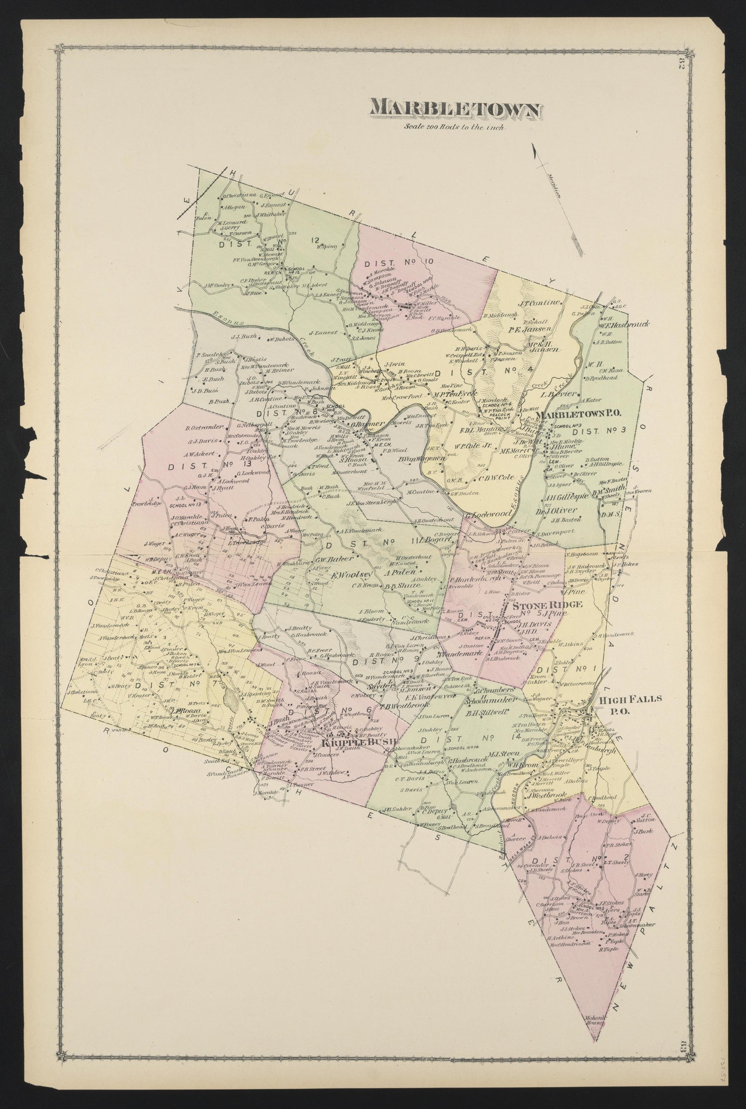 Image 56 of County Atlas of Ulster, New York from County Atlas of Ulster, New York : from Recent and Actual Surveys and Records 1875 by Relic Map Company