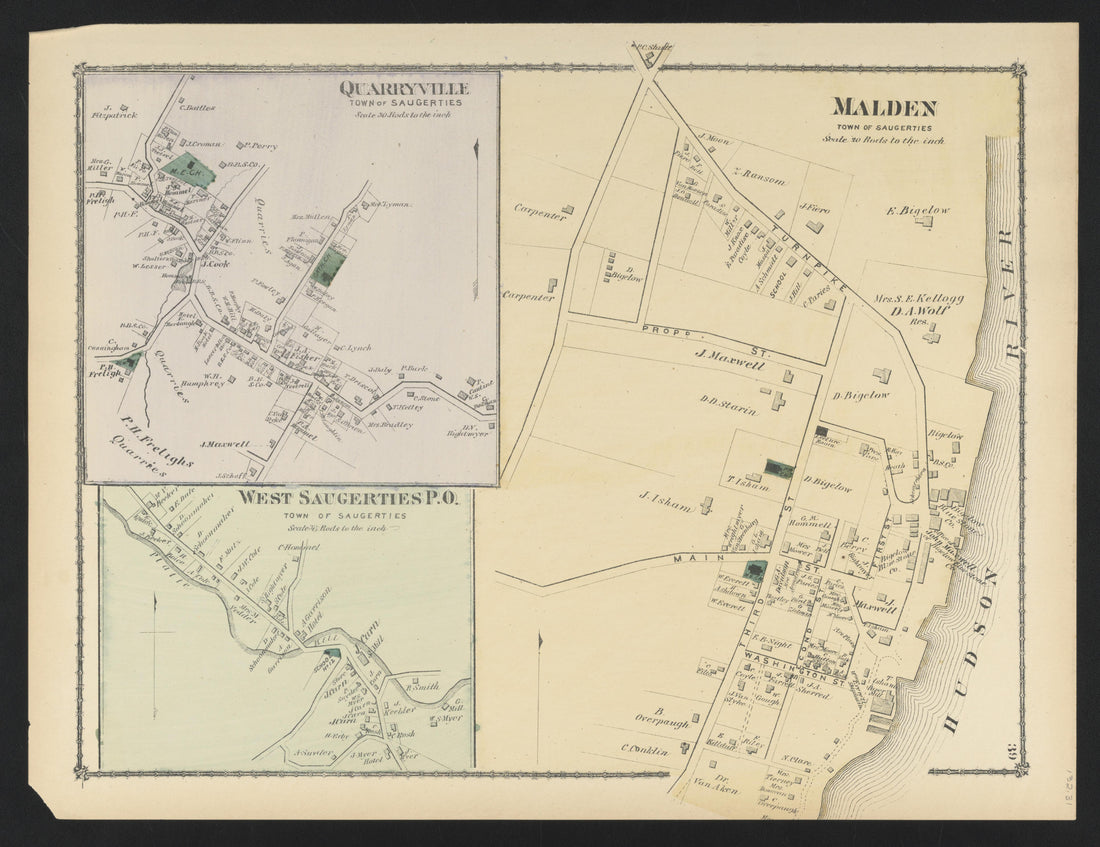 Image 27 of County Atlas of Ulster, New York from County Atlas of Ulster, New York : from Recent and Actual Surveys and Records 1875 by Relic Map Company