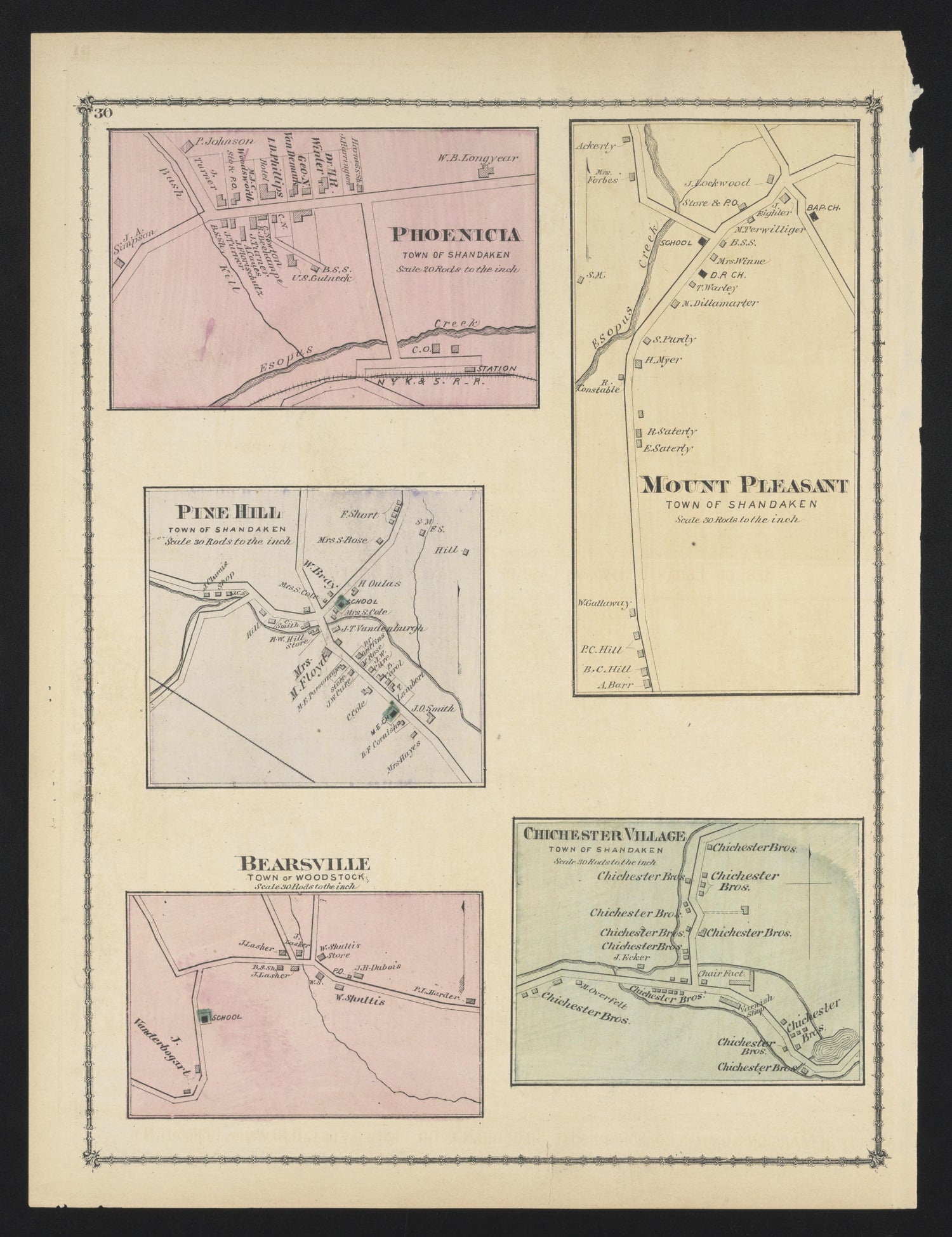 Image 21 of County Atlas of Ulster, New York from County Atlas of Ulster, New York : from Recent and Actual Surveys and Records 1875 by Relic Map Company