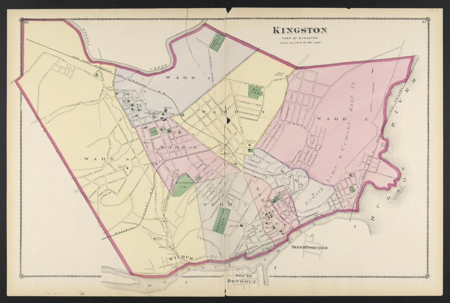Image 46 of County Atlas of Ulster, New York from County Atlas of Ulster, New York : from Recent and Actual Surveys and Records 1875 by Relic Map Company