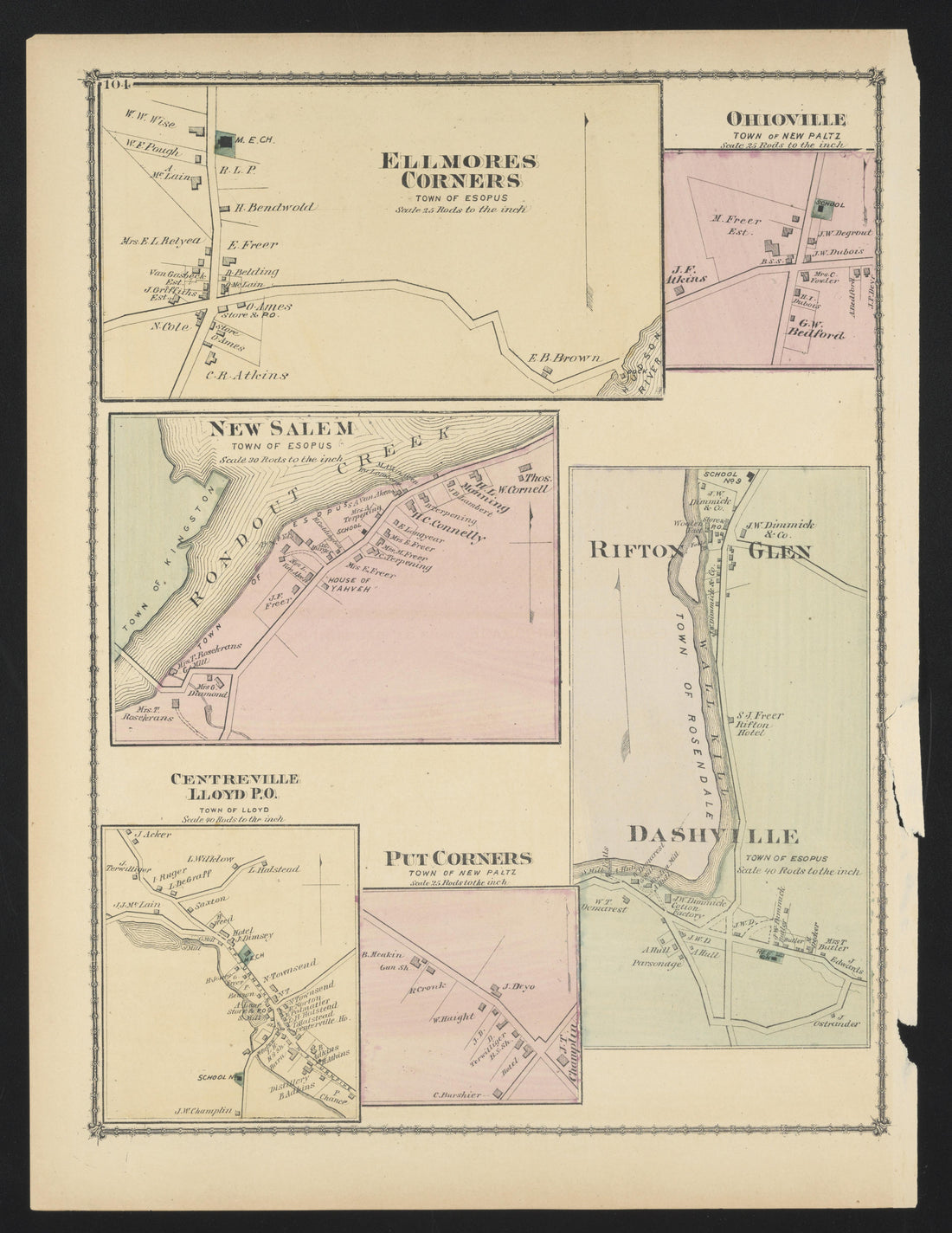 Image 73 of County Atlas of Ulster, New York from County Atlas of Ulster, New York : from Recent and Actual Surveys and Records 1875 by Relic Map Company