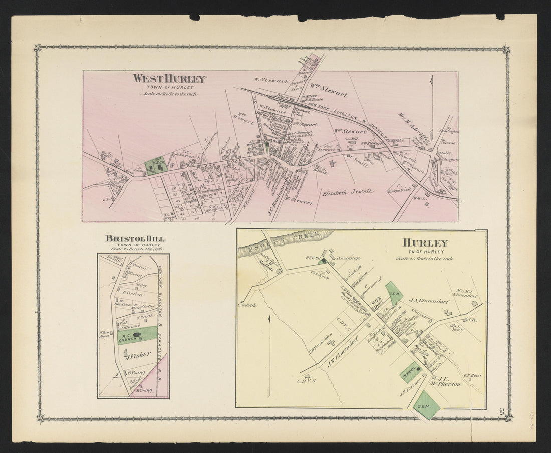 Image 40 of County Atlas of Ulster, New York from County Atlas of Ulster, New York : from Recent and Actual Surveys and Records 1875 by Relic Map Company
