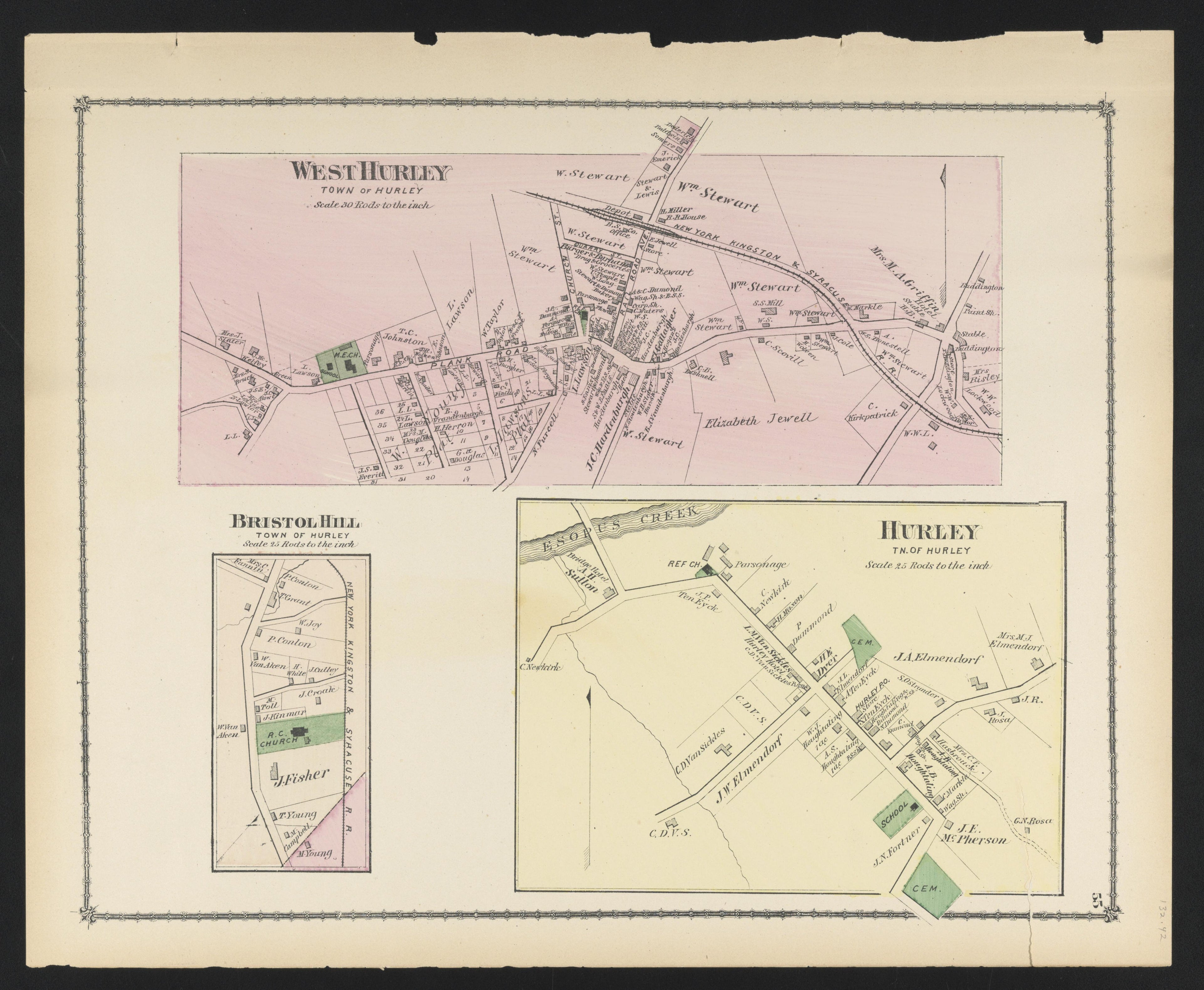 Image 40 of County Atlas of Ulster, New York from County Atlas of Ulster, New York : from Recent and Actual Surveys and Records 1875 by Relic Map Company