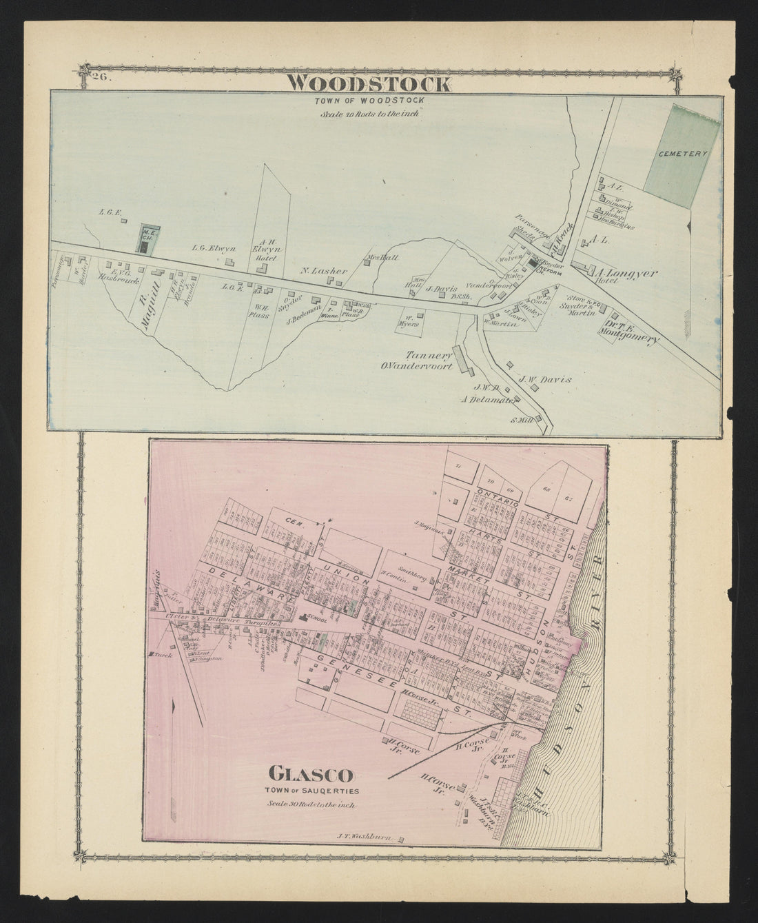 Image 18 of County Atlas of Ulster, New York from County Atlas of Ulster, New York : from Recent and Actual Surveys and Records 1875 by Relic Map Company