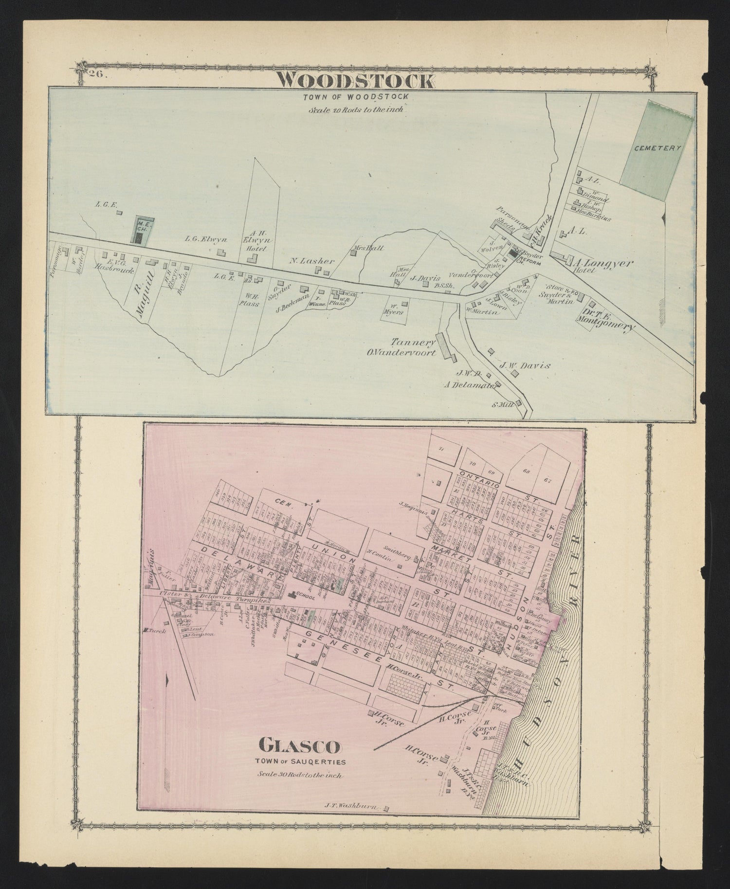 Image 18 of County Atlas of Ulster, New York from County Atlas of Ulster, New York : from Recent and Actual Surveys and Records 1875 by Relic Map Company
