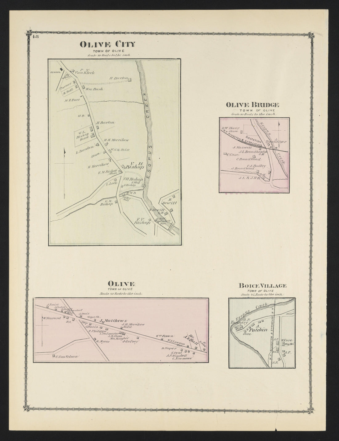 Image 33 of County Atlas of Ulster, New York from County Atlas of Ulster, New York : from Recent and Actual Surveys and Records 1875 by Relic Map Company