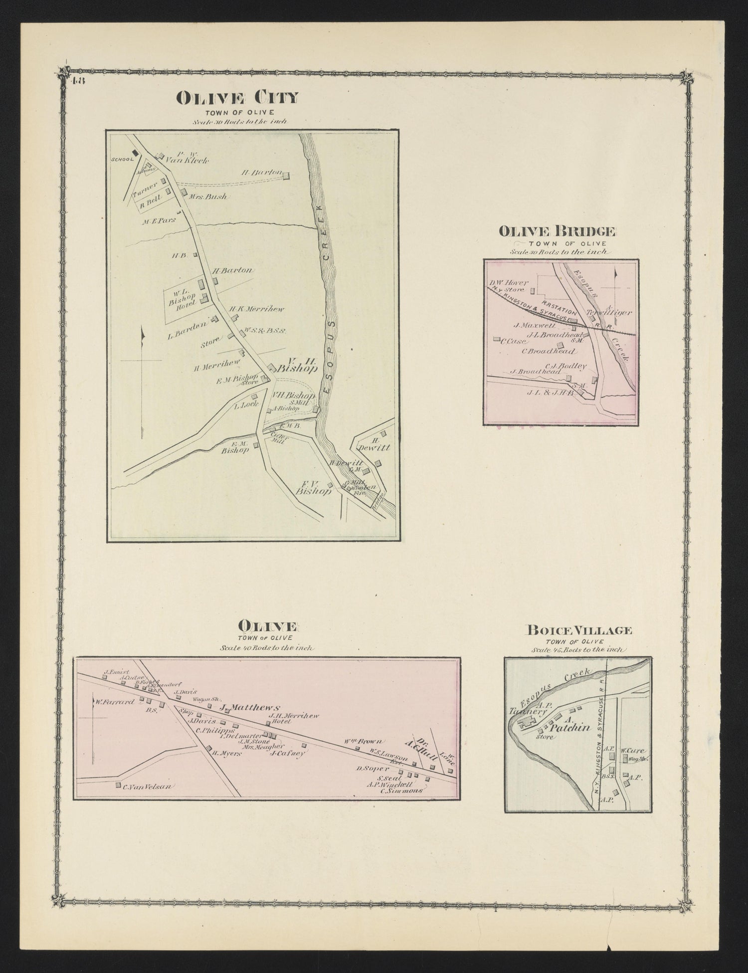 Image 33 of County Atlas of Ulster, New York from County Atlas of Ulster, New York : from Recent and Actual Surveys and Records 1875 by Relic Map Company