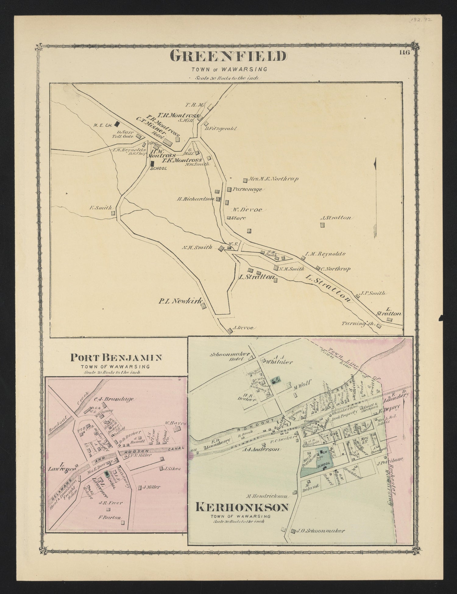 Image 80 of County Atlas of Ulster, New York from County Atlas of Ulster, New York : from Recent and Actual Surveys and Records 1875 by Relic Map Company