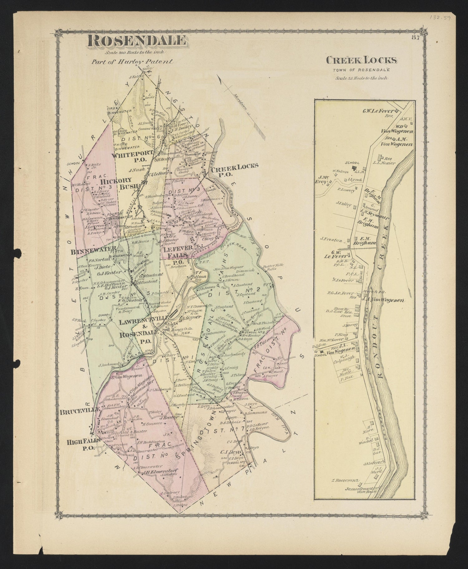 Image 60 of County Atlas of Ulster, New York from County Atlas of Ulster, New York : from Recent and Actual Surveys and Records 1875 by Relic Map Company
