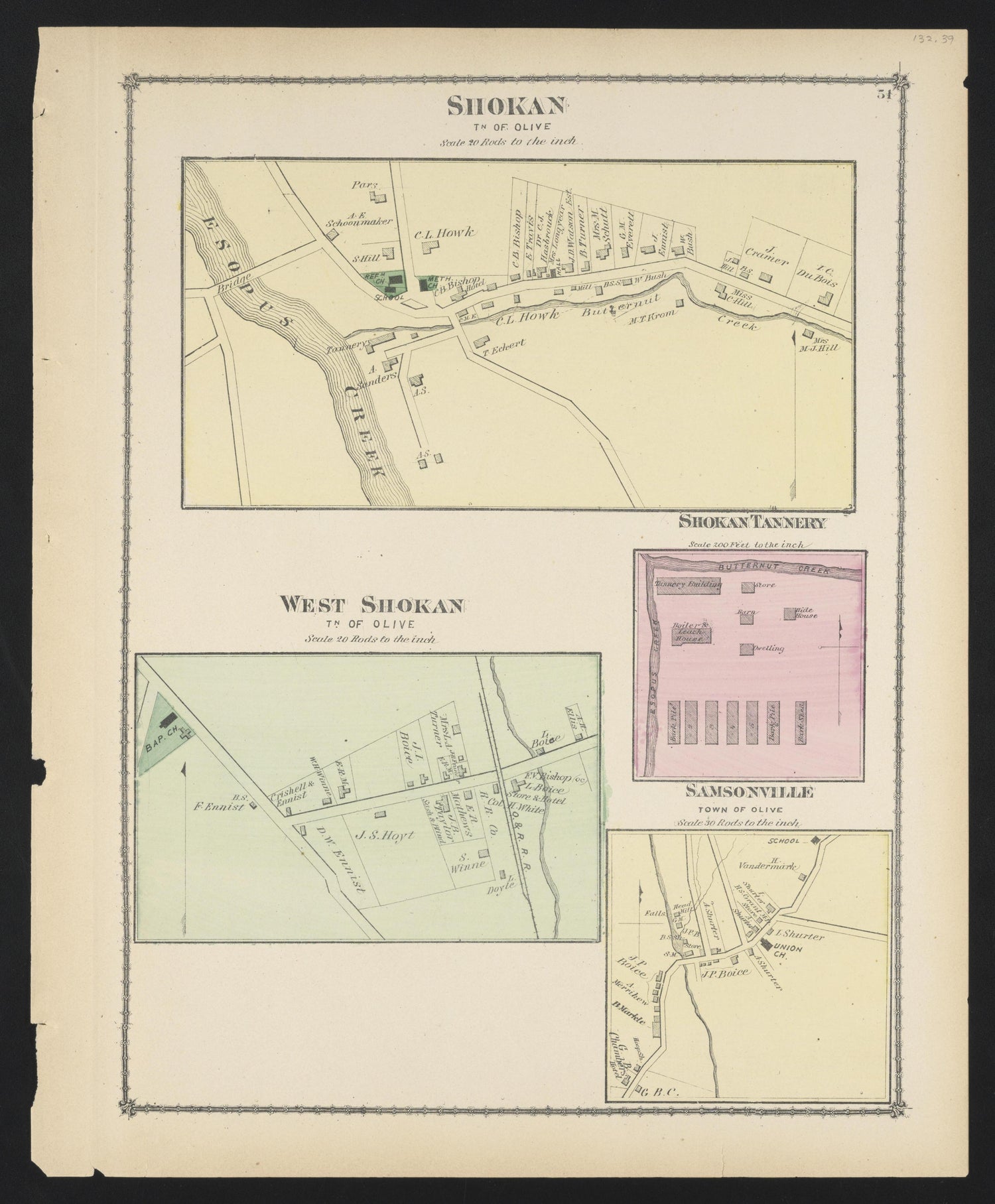 Image 37 of County Atlas of Ulster, New York from County Atlas of Ulster, New York : from Recent and Actual Surveys and Records 1875 by Relic Map Company
