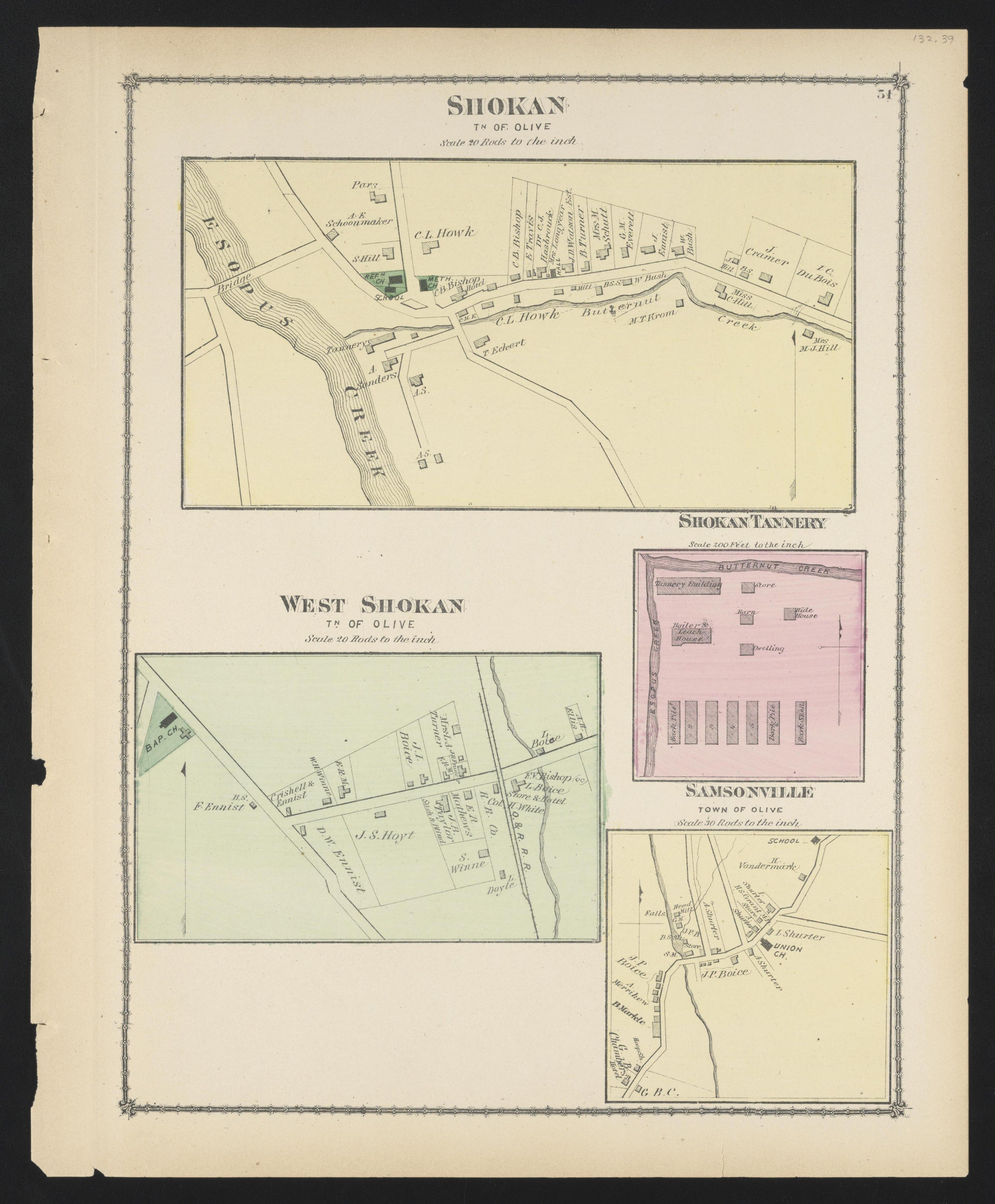 Image 37 of County Atlas of Ulster, New York from County Atlas of Ulster, New York : from Recent and Actual Surveys and Records 1875 by Relic Map Company