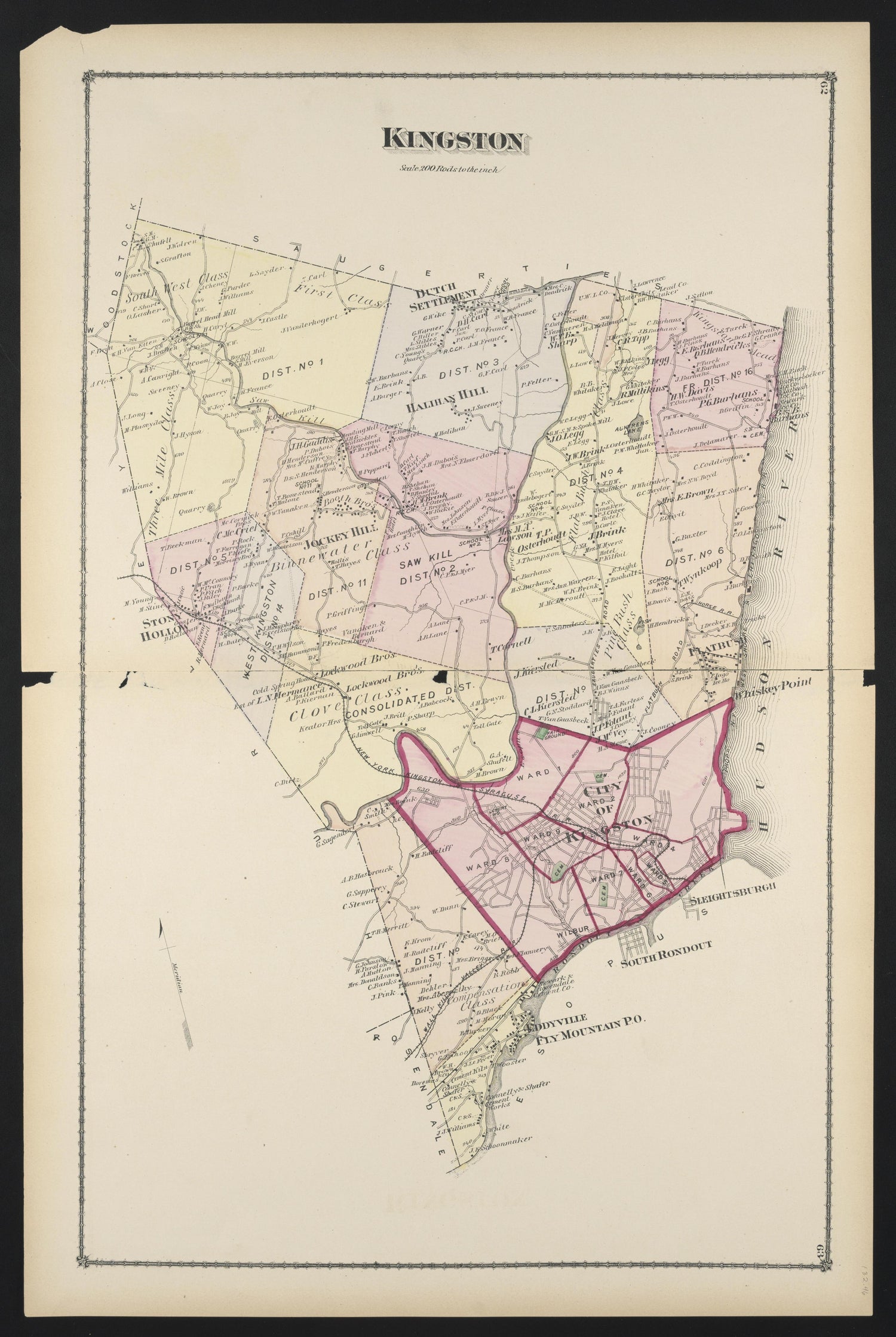 Image 43 of County Atlas of Ulster, New York from County Atlas of Ulster, New York : from Recent and Actual Surveys and Records 1875 by Relic Map Company