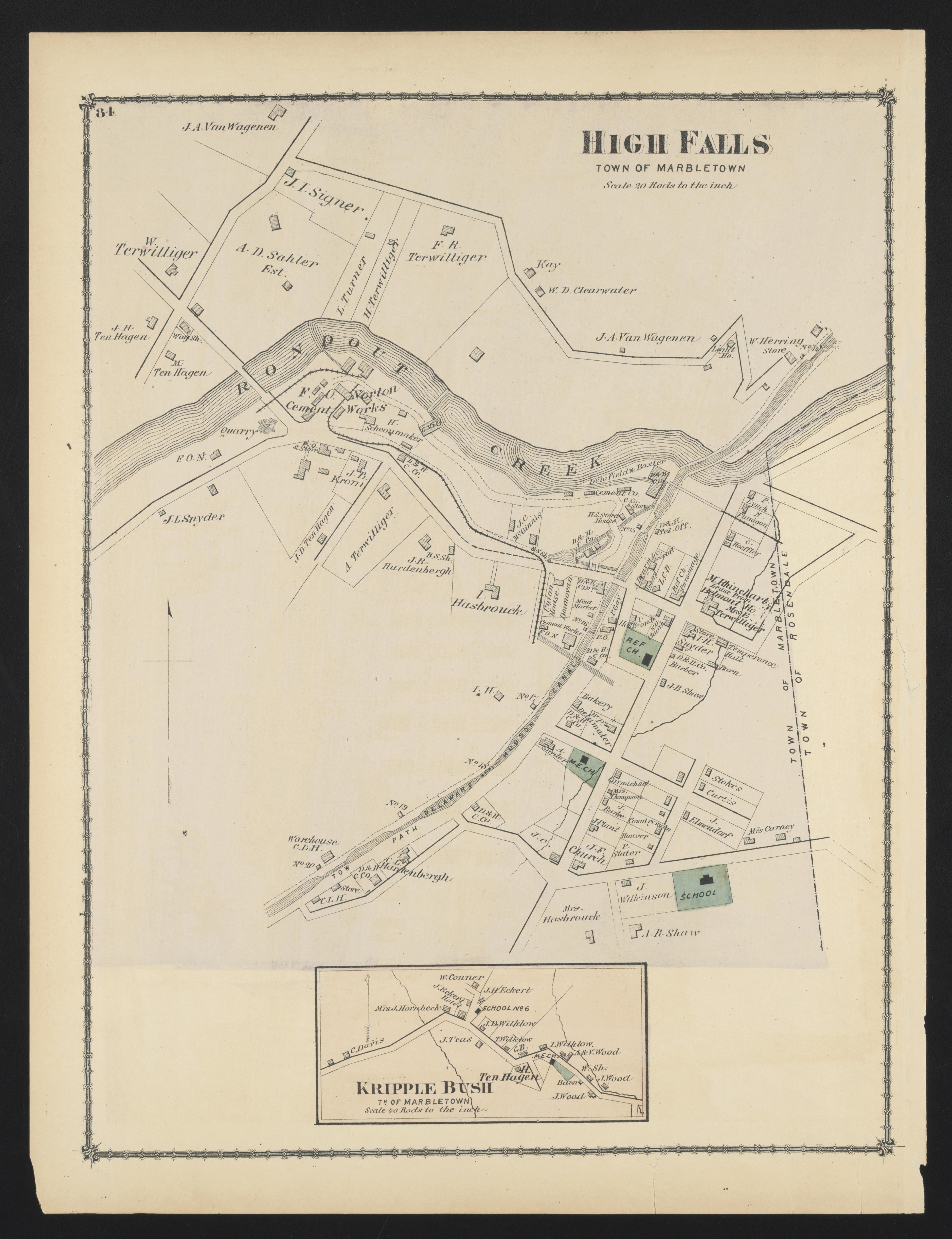 Image 57 of County Atlas of Ulster, New York from County Atlas of Ulster, New York : from Recent and Actual Surveys and Records 1875 by Relic Map Company