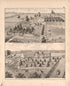 Views of Shaffer and Risk Residences from an Illustrated Historical Atlas of Henry County, Indiana 1875 by Relic Map Company