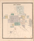 New Castle from an Illustrated Historical Atlas of Henry County, Indiana 1875 by Relic Map Company