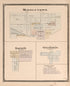 Middletown, Lewisville, Grant City, Mechanicsville from an Illustrated Historical Atlas of Henry County, Indiana 1875 by Relic Map Company