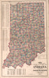 Indiana from an Illustrated Historical Atlas of Henry County, Indiana 1875 by Relic Map Company